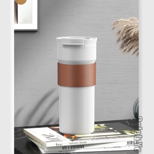 NEW Gifts Reusable Double Wall Stainless Steel 400ml Office Travel <b>Mug</b> with Non-Slip Case Vacuum <b>Insulated</b> Coffee <b>Mug</b> - Product Image 2