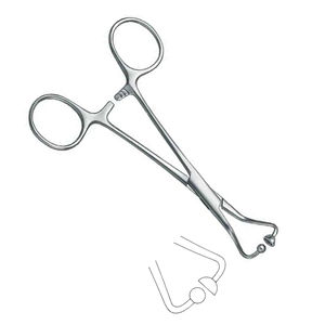 Pinza para toallas Backhaus de acero inoxidable quirúrgico personalizada de 11.5cm-14cm con articulación de bola, venta al por mayor, precio OEM - Product Image 2