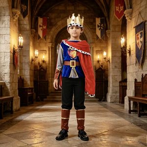 Disfraz <span class=keywords><strong>de</strong></span> Rey Medieval <span class=keywords><strong>de</strong></span> Torero Guapo, Guerrero Griego Romano Antiguo, Gladiador Clásico, Material PET, Decoración para Festival, Rol - Product Image 5