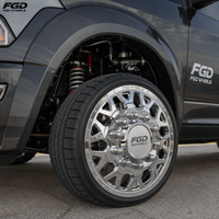 Jantes forgées polies 10 trous de 17, 22, 24, 26 pouces 8x165.1 8x200 DRW pour Ford F-350, Ram 3500, Chevy Silverado 3500HD