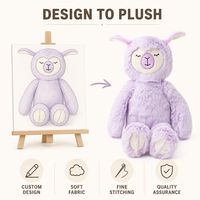 Boneka Alpaca Plush Kustom Langsung dari Pabrik, Berdasarkan Desain OEM ODM, Boneka Karakter Isi Dakron untuk Merek IP Asli