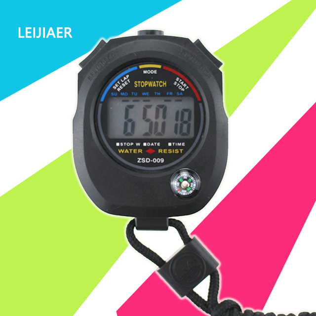 Portable Waterproof Electronic Stopwatch Memory Lap Time Timer Dual-Channel for Referee Sports Fitness Equipment Professional