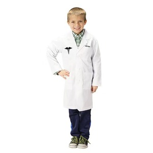 Venta caliente niños rendimiento médico y <span class=keywords><strong>enfermera</strong></span> uniforme <span class=keywords><strong>disfraz</strong></span> pequeño dentista científico blanco laboratorio bata bebé vestido bata de laboratorio - Product Image 3