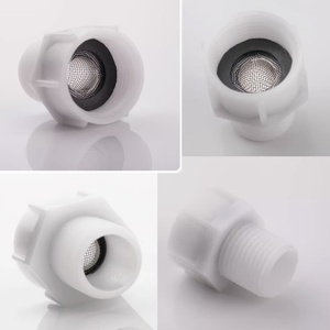 Raccord de tuyau de bidet en plastique ABS de 7/8 po à 1/2 po, adaptateur de vanne de remplissage de toilette pour connexion au réservoir de bidet - Product Image 3