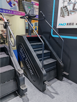 Stair Master Cardio Machine Gym Équipement ménager Entraîneur d'escalier avec écran vidéo LCD