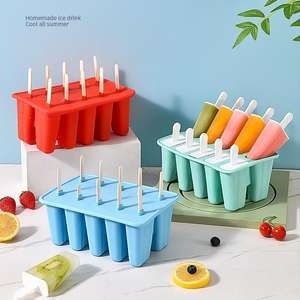 Moule à glace en silicone personnalisé pour sucettes glacées, qualité alimentaire, sans BPA, écologique, avec couvercle, vente en gros - Product Image 3