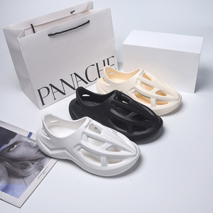 Zuecos blancos de punta abierta, transpirables, de EVA, zapatos de plástico para verano. - Product Image 2