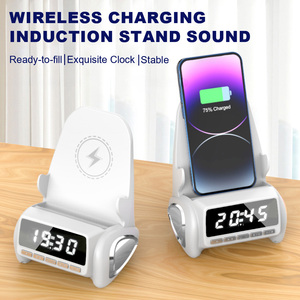 เก้าอี้ 5W พร้อมฟังก์ชั่นนาฬิกา ลำโพงไร้สายแบบเหนี่ยวนำ และที่ชาร์จไร้สาย - Product Image 2