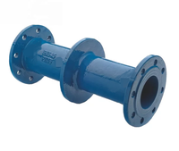 Raccord de tuyauterie en fonte ductile Shengri ISO2531, double bride, coude à 45 degrés pour conduite d'eau, Chine