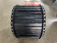 Chaîne de convoyeur à chariots articulés en acier inoxydable pour machine CNC industrielle, vitesse réglable, haute efficacité de transmission, Nouveau