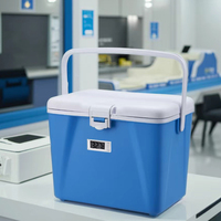 Boîte isotherme non médicale 6L pour hôpital Refroidisseur de médicaments et de réactifs sanguins pour 48-72 heures 2-8 degrés Celsius Boîte isotherme d'affichage