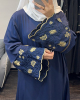 Robe Abaya Traditionnelle Brodée pour Femmes, Robe Longue Islamique Modeste avec Broderie Faite à la Main # Abaya, Kaftan, Tunique, Robe, Modeste