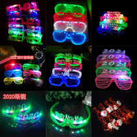 Lunettes LED Lumineuses Fluorescentes en Forme de Cœur pour Concerts, Fêtes, Encouragements, Nouveautés, Accessoires de Fête en Gros, Jouets, Décorations de Fête