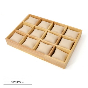 Wholesale19 High Quality 19 & 12 Slot Wooden <b>Watch</b> Bracelet Display Box Premium Jewelry Container Packaging - Product Image 6