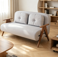 Canapé-lit pour petit appartement, pliable, simple ou double, 80, 100, 120 cm, tissu résistant aux griffures de chat, inclinable 6 positions, pour la maison, VLranlife