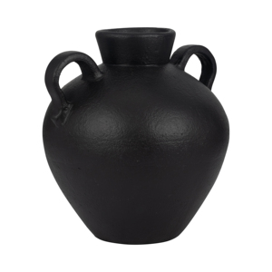 Moderno vaso in terracotta con manici per decorare il soggiorno, complemento d'arredo per la casa, camera da letto, ufficio, mensola, cucina. - Product Image 3