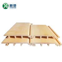Bande décorative intérieure personnalisée bois plastique composite revêtement bois alternative panneau mural WPC