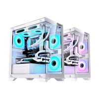 Lovingcool Mid Tower coque d'ordinateur puissant AC MicroATX forme Esports atmosphère CP refroidisseur bureau verre acrylique pour jeu PC