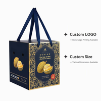 Coffret Cadeau Durian Médaille d'Or avec Poignée Noir et Or pour Durian Frais, Mangoustan, Mangue, Fruit du Dragon - Vente en Gros de Produits