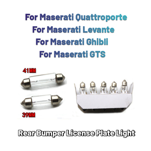 Cocok untuk Maserati Quattroporte Levante Ghibli GTS lampu pelat nomor Bumper belakang mobil Aksesori bohlam lampu 39mm 41mm - Product Image 2