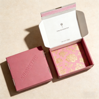 Caja de Envío Corrugada con Logotipo Personalizado al por Mayor, Caja de Correo con Cierre Desprendible, Recubrimiento UV y Forro de Esponja para Suero para el Cuidado de la Piel