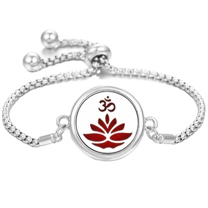 Bracelet diffuseur d'huiles essentielles en acier inoxydable réglable pour aromathérapie - Product Image 2