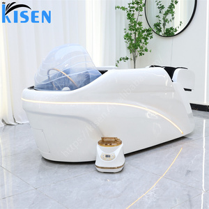 KISEN Sillón Eléctrico de Masaje para Salón, Lavacabezas de Plástico, Silla de Spa Capilar, Diseño Contemporáneo para Barbería y Spa Capilar - Product Image 2