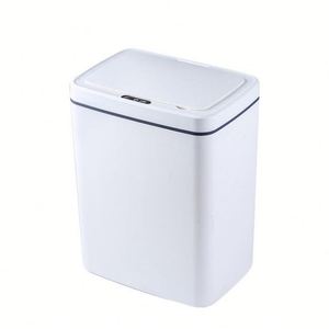 Poubelle intelligente transfrontalière 14L, nouveau design 2026, en plastique, 5V, couvercle à induction entièrement automatique, électrique, pour salle de bain, chambre, cuisine - Product Image 1