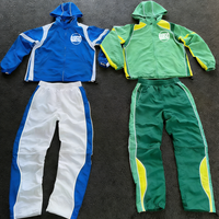 Setelan Training Pria Custom Pabrik, Jaket dan Celana Nylon Resleting, Setelan Jogging Windbreaker
