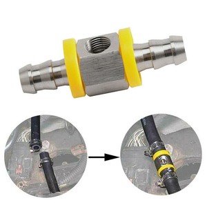 Adaptateur de raccord rapide pour ligne de carburant 1/2 GM, raccord en T, port de capteur 1/8-27 NPT, manomètre de pression de carburant, acier inoxydable 304, usiné CNC - Product Image 5