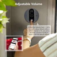 Sonnette de porte intelligente Tuya avec écran de 4,3 pouces, caméra HD 3MP grand angle, détection de mouvement PIR, vision nocturne HD, communication bidirectionnelle, sonnette vidéo