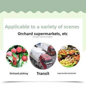 Mittelgroße recycelbare Kunststoff-Obstgarten-Mesh-Obstkorb verdickte stapelbare Kiste Hohe Beine Pfirsich kisten löcher Umsatz box - Product Image 3