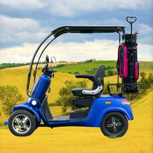 신형 4륜 전기 골프 카트 밀폐형 오토바이 30-50km 주행거리 30-50km/h 속도 1-2인승 - Product Image 5