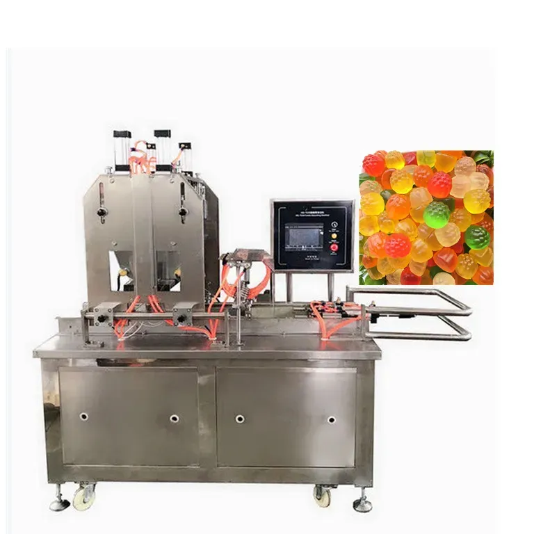 Máquina de fazer doces de pirulito automática de boa qualidade, fábrica de 50 doces de goma, boa qualidade