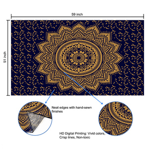Hiasan Dinding Permadani Bunga Lotus Bohemian Seni Tembok Permadani Mandala Permadani Hippie <span class=keywords><strong>Indian</strong></span> - Product Image 3