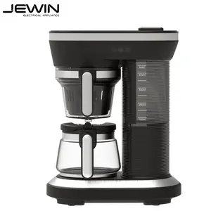 Cafeteira por gotejamento simples, máquina de café fácil de operar para moer grãos e café chão