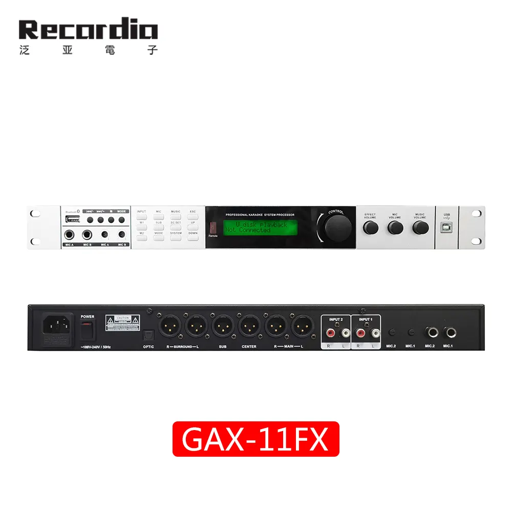GAX-11FX lautsprecher audio system sound dsp digitale prozessoren karaoke effekt prozessor