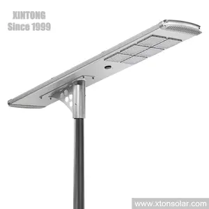 XINTONG Energy Saving All In 1 Solar LED Street Light IP65 Waterproof 50W 100W 150W DC Power Supply Warm White Emission