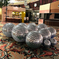 TianYi Tech Vente en gros Ballon gonflable géant personnalisé en PVC, effet miroir brillant, réfléchissant argent/or, pour décoration événementielle et artistique, idéal pour les fêtes