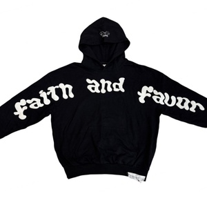 Sweat-shirt streetwear Topshow avec appliques personnalisées, lettres brodées, sweat-shirt oversize pour hommes - Product Image 1