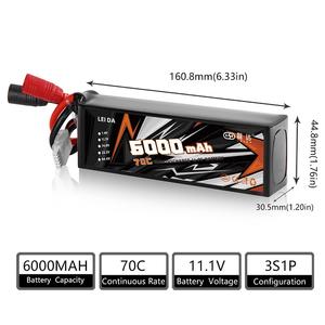 사용자 정의 5500mah 2s7.4v 3s11.1v 4s14.8v 6s22.2v lipo 배터리 충전식 리튬 이온 배터리 셀 팩 무인 항공기 - Product Image 3