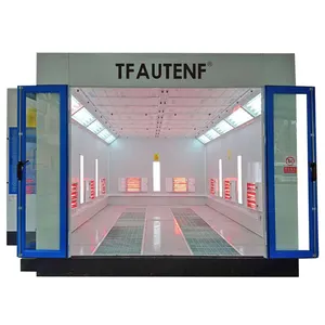 Electric Heating Painting Room Car Spray Booth / Car Paint Booth With Infrared Lamps