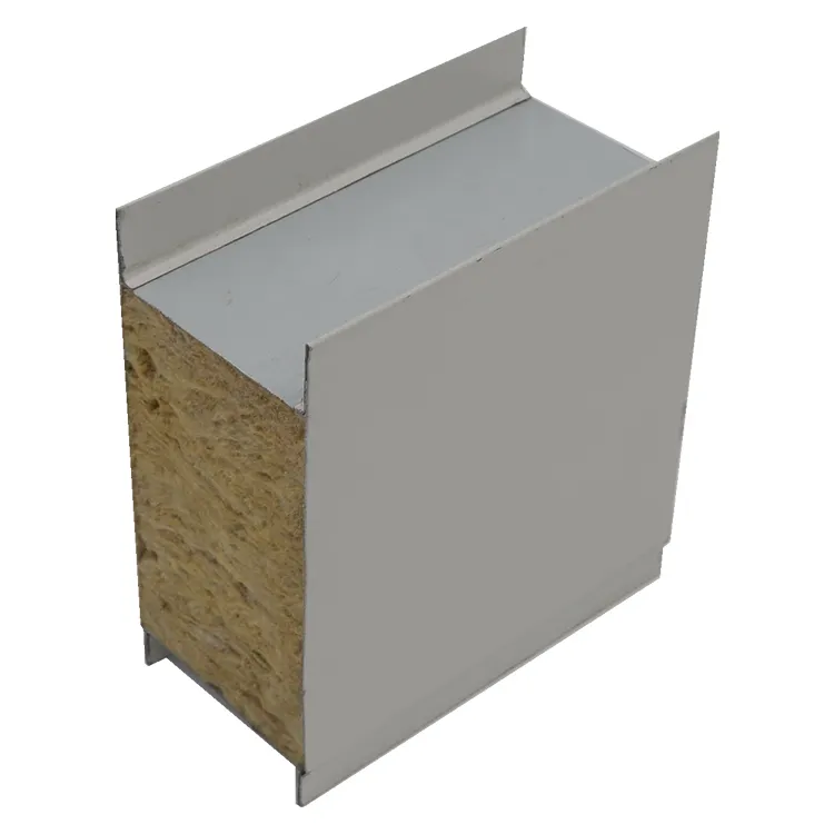 Best selling fireproofing sound absorption 100mm rock lana board rock wool sandwich panel