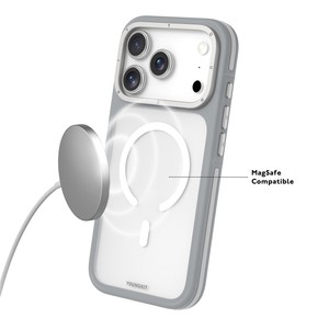 เคส <span class=keywords><strong>YOUNGKIT</strong></span> สำหรับ iPhone 17 Pro ผลิตจากวัสดุ PC + TPU แบบด้านสัมผัสนุ่ม - สีส้ม - Product Image 4