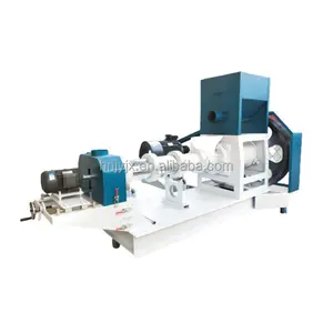 CE approved 100-200kg/h floating fish feed mill machine single phrase screw pet food pellet feed extruder machine