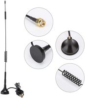 Antenne GSM omnidirectionnelle 12 DBi avec connecteur SMA mâle Câble de 3 pieds Base magnétique pour bandes 3G 4G LTE Vertical Polarizati