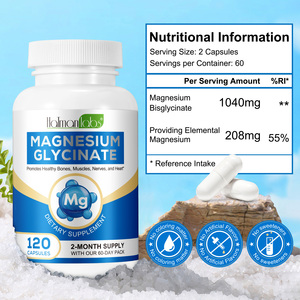 Hatmanlabs 120 Cápsulas, Apoya la Salud de Huesos, Músculos, <span class=keywords><strong>Nervios</strong></span> y Corazón, Cápsulas de Glicinato de Magnesio, Cápsulas de Bisglicinato de Magnesio - Product Image 2