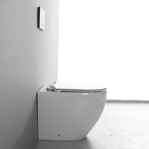 โถสุขภัณฑ์เซรามิคทรงกลมแบบติดผนังสำหรับโรงแรมทันสมัย พร้อมบิเดต์ - Product Image 3