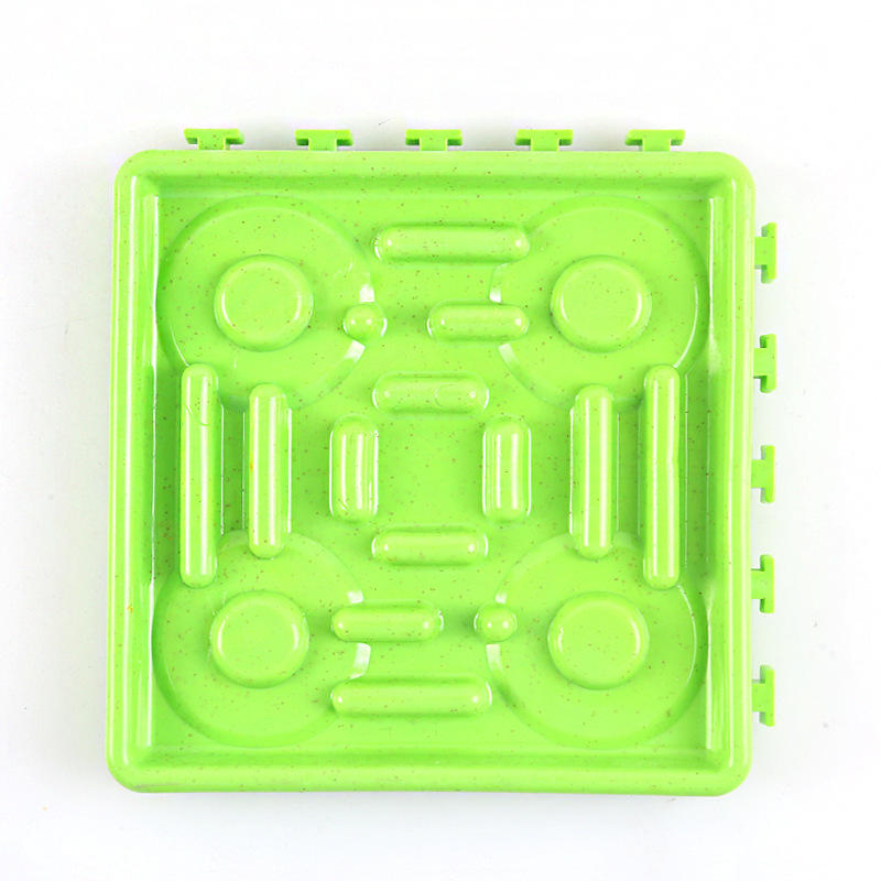 จานอาหารช้าเสาหิน (สีเขียว)