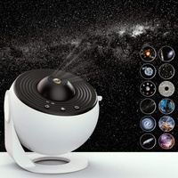 Projecteur Galaxie Lampe Terrestre avec 13 diapositives, Veilleuse Ciel Étoilé pour Chambre d'Enfant, Lampe d'Ambiance pour le Sommeil
